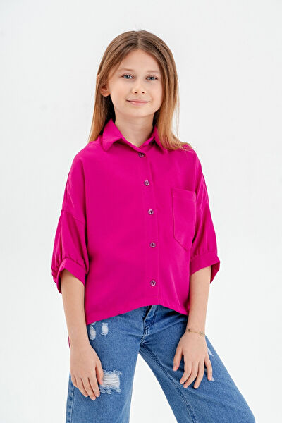 Giyicem Tekstile Kız Çocuk Gömlek