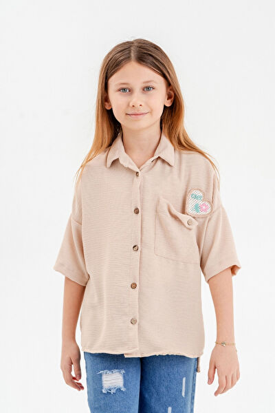 Giyicem Tekstile Kız Çocuk Gömlek