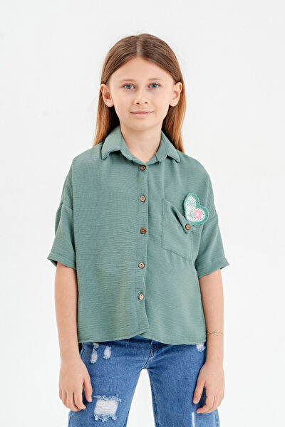 Giyicem Tekstile Kız Çocuk Gömlek