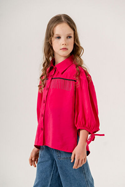 Giyicem Tekstile Kız Çocuk Gömlek