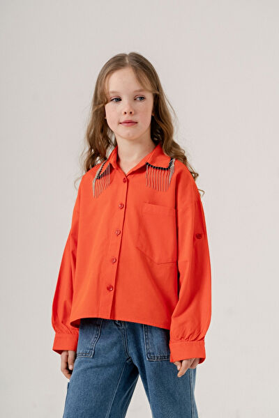 Giyicem Tekstile Kız Çocuk Gömlek