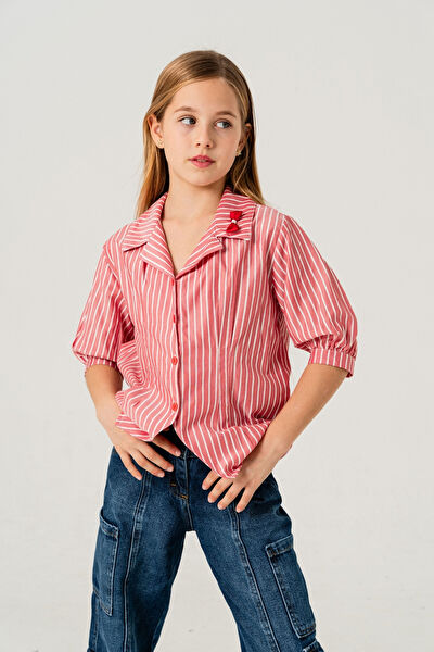 Giyicem Tekstile Kız Çocuk Gömlek