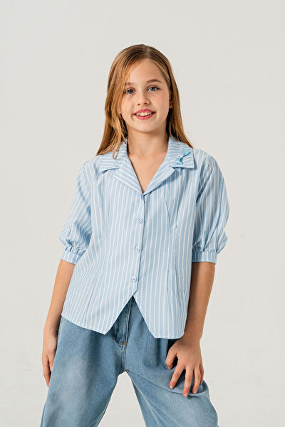 Giyicem Tekstile Kız Çocuk Gömlek
