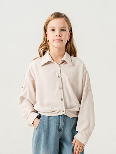 Giyicem Tekstile Kız Çocuk Gömlek