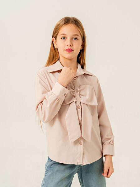 Giyicem Tekstile Kız Çocuk Gömlek