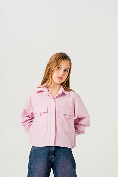 Giyicem Tekstile Kız Çocuk Gömlek