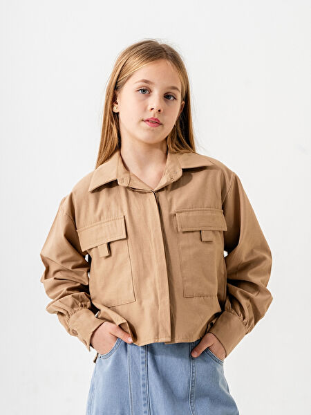 Giyicem Tekstile Kız Çocuk Gömlek