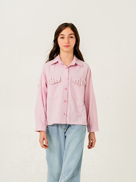 Giyicem Tekstile Kız Çocuk Gömlek