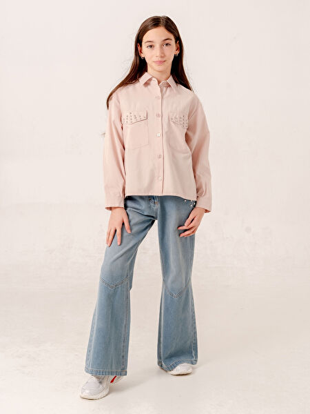 Giyicem Tekstile Kız Çocuk Gömlek