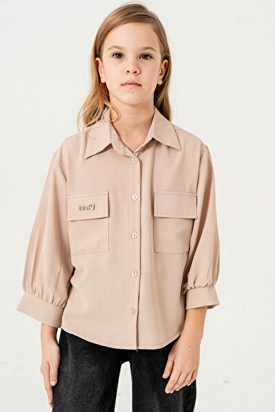 Giyicem Tekstile Kız Çocuk Gömlek