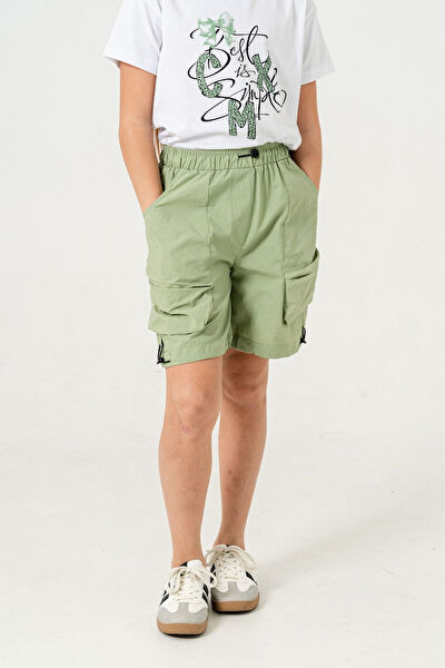 Giyicem Tekstile Kız Çocuk Şort, Bermuda, Kapri