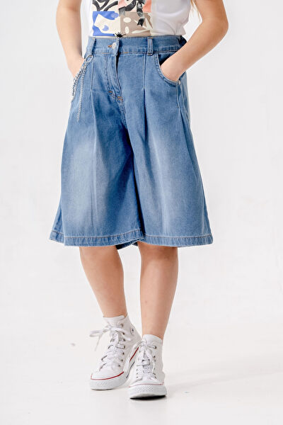 Giyicem Tekstile Kız Çocuk Şort, Bermuda, Kapri