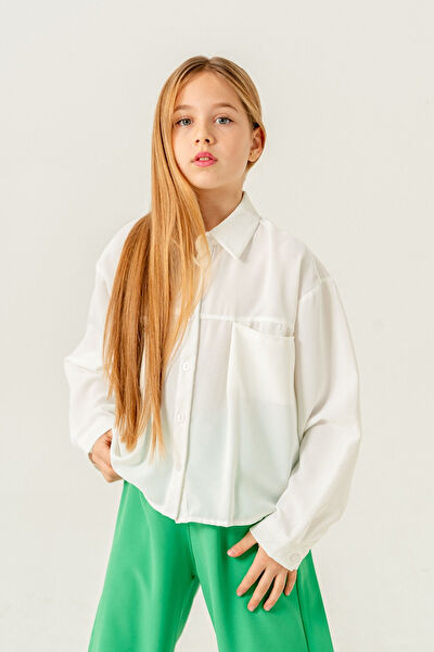 Giyicem Tekstile Kız Çocuk Gömlek