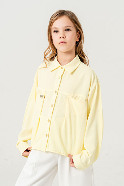 Giyicem Tekstile Kız Çocuk Gömlek