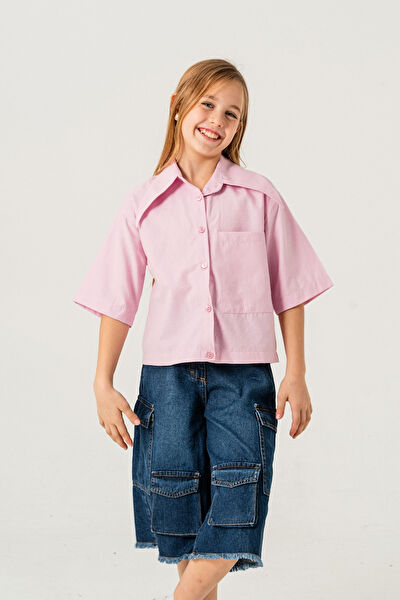 Giyicem Tekstile Kız Çocuk Gömlek