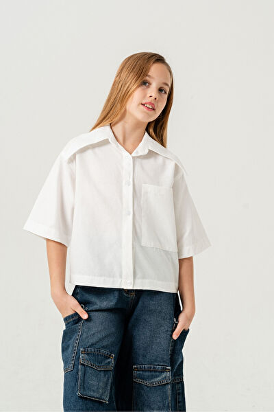 Giyicem Tekstile Kız Çocuk Gömlek