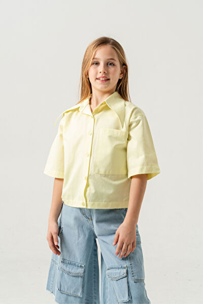 Giyicem Tekstile Kız Çocuk Gömlek