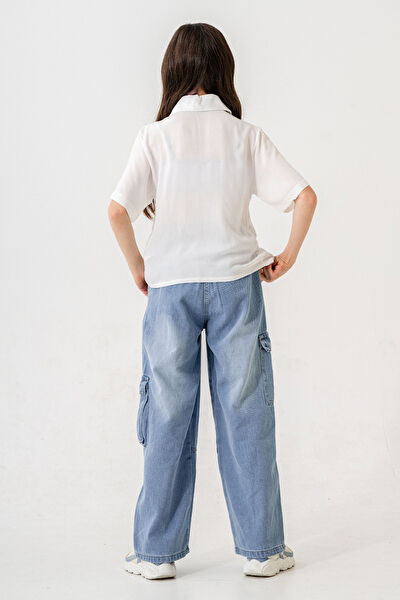 Giyicem Tekstile Kız Çocuk Gömlek