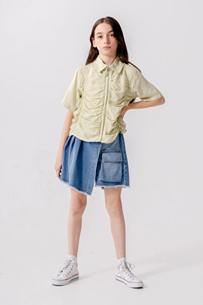 Giyicem Tekstile Kız Çocuk Gömlek