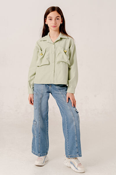 Giyicem Tekstile Kız Çocuk Gömlek