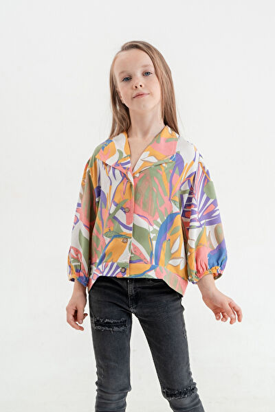 Giyicem Tekstile Kız Çocuk Gömlek