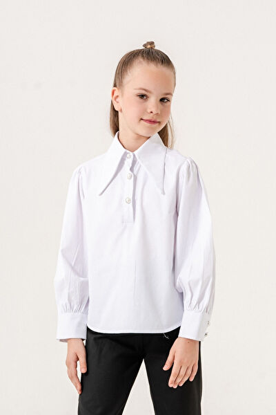 Giyicem Tekstile Kız Çocuk Gömlek