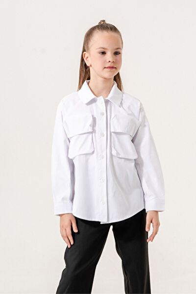 Giyicem Tekstile Kız Çocuk Gömlek
