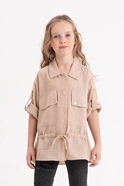 Giyicem Tekstile Kız Çocuk Gömlek