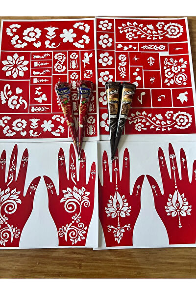 Airbrush Tattoo Geçici Dövme, Şablonları