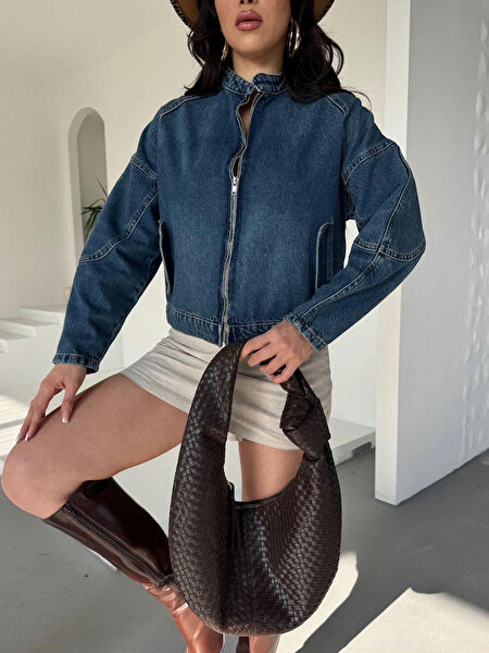 Arv Moda Kadın Kot Ceket