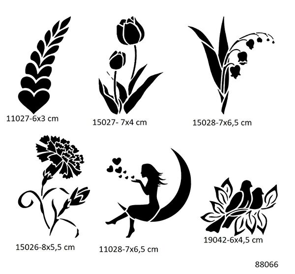 Airbrush Tattoo Geçici Dövme, Şablonları