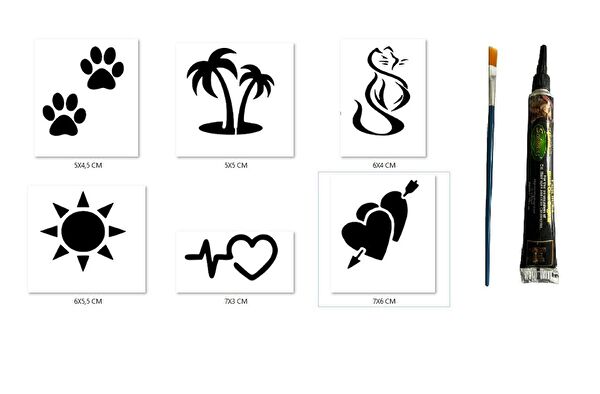 Endeks Ticaret Geçici Dövme, Şablonları