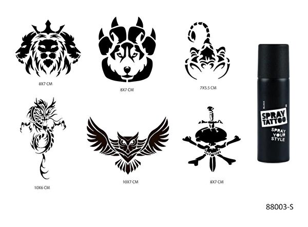 Endeks Ticaret Geçici Dövme, Şablonları