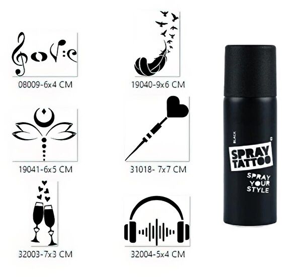 Endeks Ticaret Geçici Dövme, Şablonları