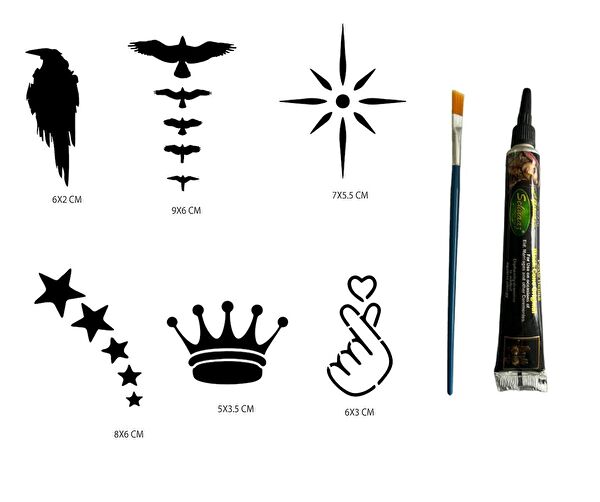 Endeks Ticaret Geçici Dövme, Şablonları