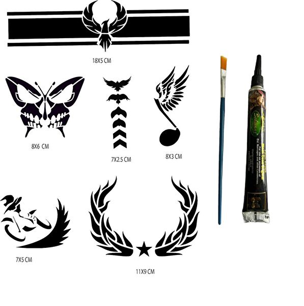 Endeks Ticaret Geçici Dövme, Şablonları