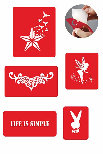 Endeks Ticaret Geçici Dövme, Şablonları