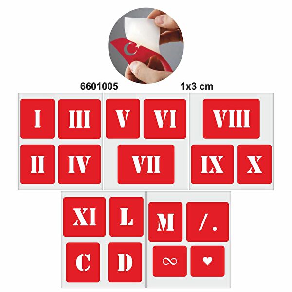 Endeks Ticaret Geçici Dövme, Şablonları