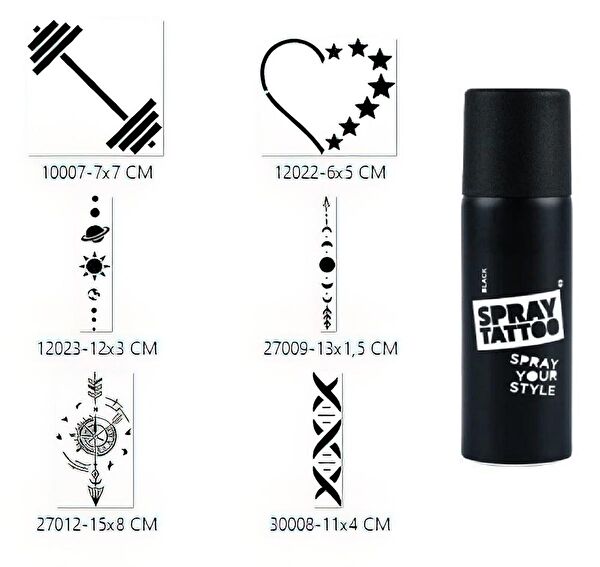 Endeks Ticaret Geçici Dövme, Şablonları