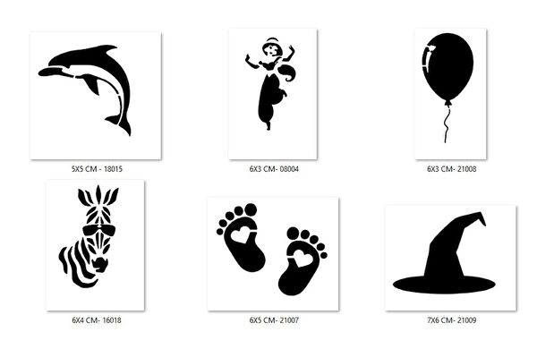 Endeks Ticaret Geçici Dövme, Şablonları