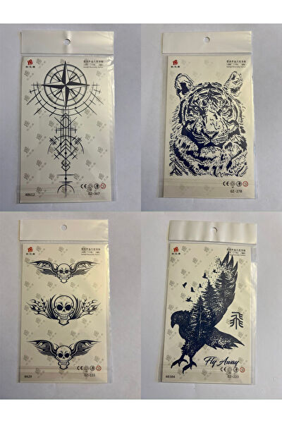 Airbrush Tattoo Geçici Dövme, Şablonları