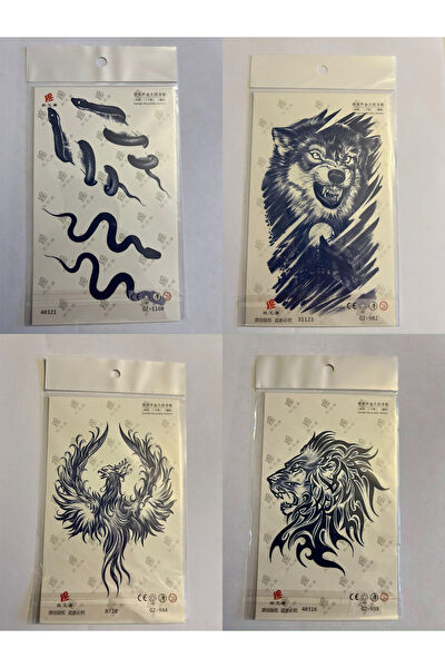 Airbrush Tattoo Geçici Dövme, Şablonları