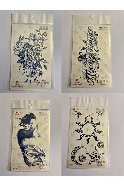 Airbrush Tattoo Geçici Dövme, Şablonları