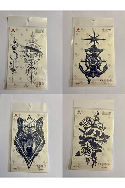 Airbrush Tattoo Geçici Dövme, Şablonları