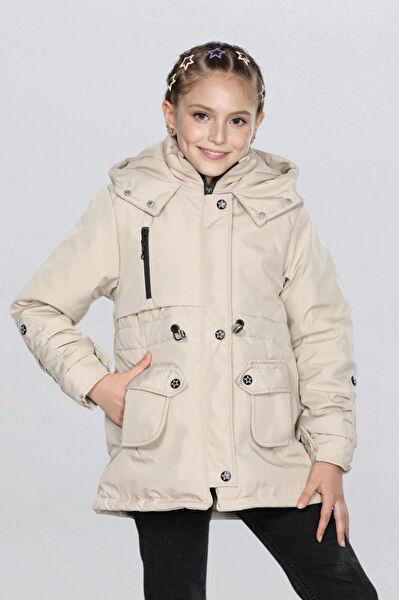 arafım butik Kız Çocuk Mont, Kaban