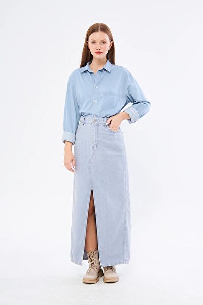 Kutaf Kadın Kot Etek