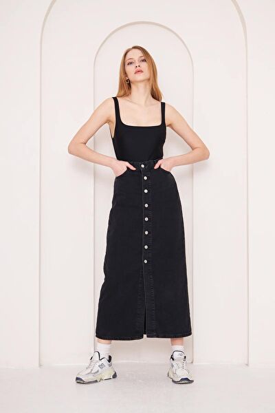 Kutaf Kadın Kot Etek