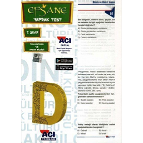 Açı Yayınları Ders ve Yardımcı Kaynak Kitapları