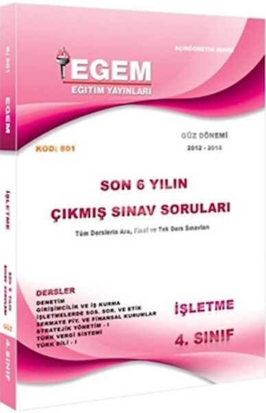 Egem Eğitim Yayınları Açık Öğretim Kitapları ve Setleri