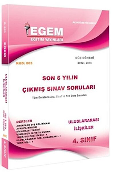Egem Eğitim Yayınları Açık Öğretim Kitapları ve Setleri
